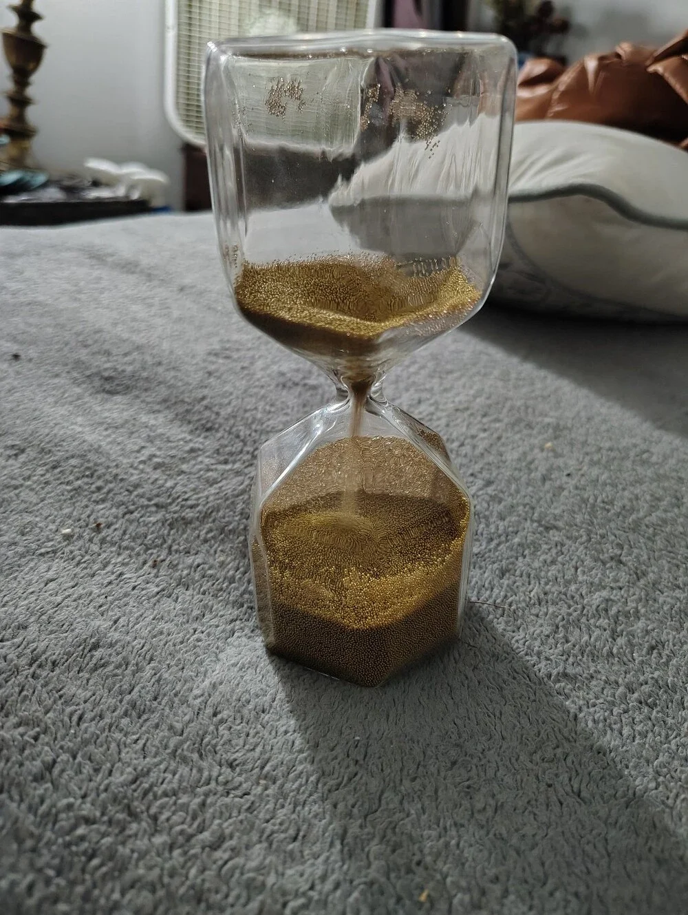 IKEA Gold Sand Hourglass Decorative Timer - Home Accents 1 Minute Timer
